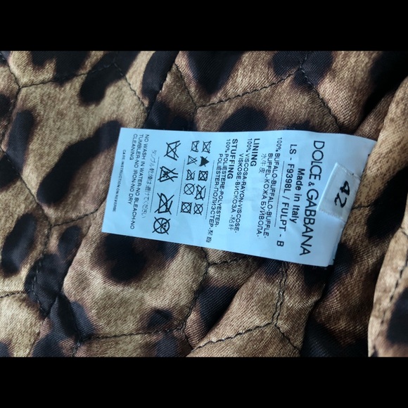 Dolce and Gabbana Motorcycle Leather Jacket Sz 42 - Picture 4 of 7